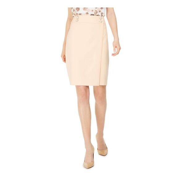 CALVIN KLEIN Dresses & Skirts - NWT CALVIN KLEIN Womens Orange Above The Knee Circle Skirt Petites 14P
